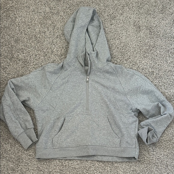 Gray Half-Zip Hoodie - Picture 1 of 6